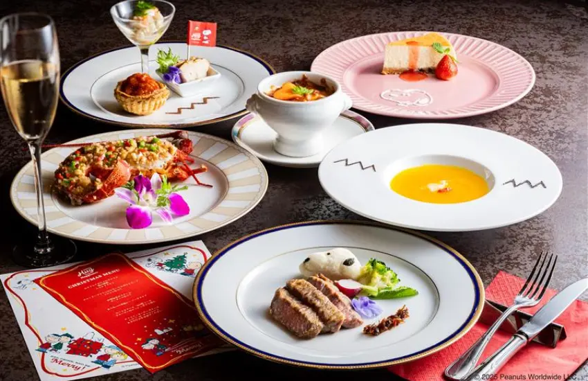 ▲館內中華料理餐廳與Sony Creative Products合作推出期間限定套餐,整份餐點從外觀到食材都加入史努比與夥伴們的巧思。