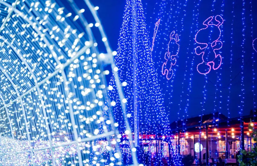 ▲3D光雕投影中同樣有史努比和夥伴們登場，只有在毛巾美術館才能體驗到的花生漫畫世界觀。