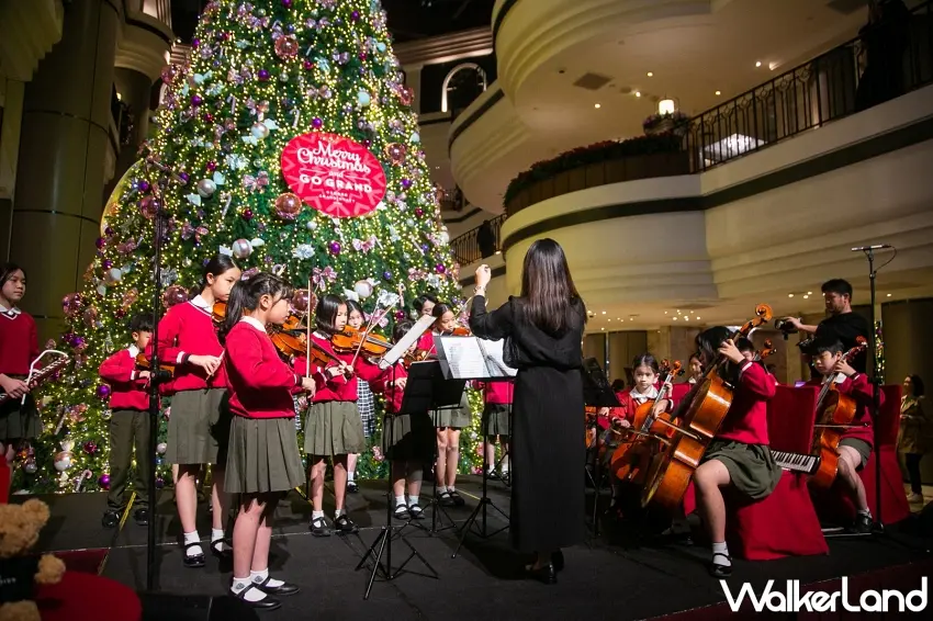 ▲立人國際中小學弦樂團於點燈儀式演出,帶來精彩表現。