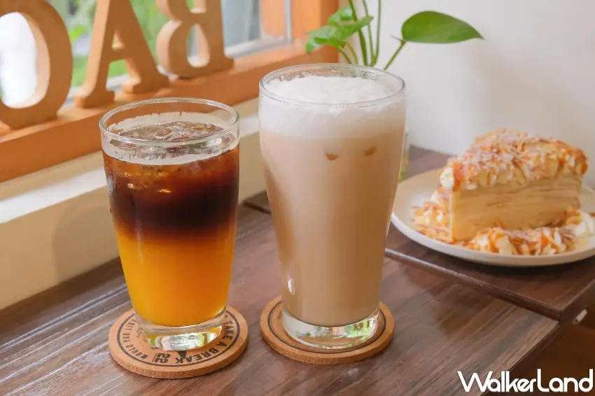 ▲窩里返飲品推薦，美式咖啡有特調版芒果咖啡、梅子咖啡等。（攝影：張人尹）