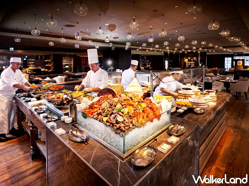 ▲台北君悅酒店_凱菲屋_豐盛現流海鮮選擇