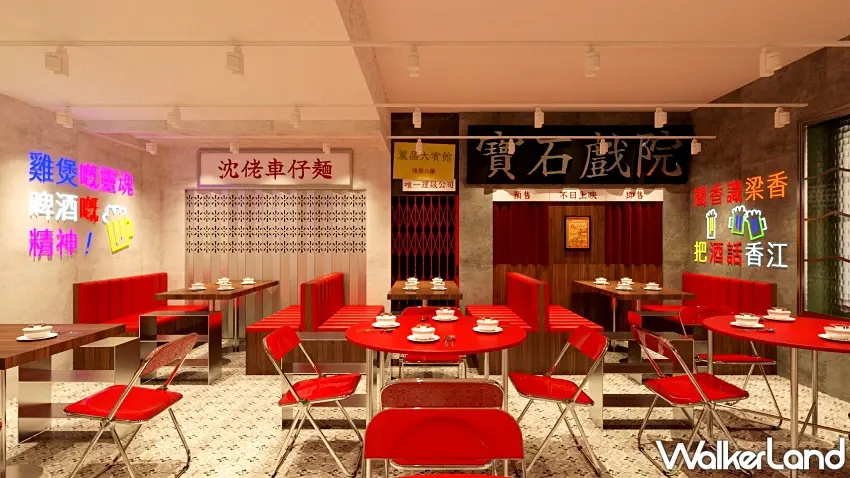 ▲全台唯一特色店中店！還原香港街頭大排擋，濃濃港式風情，從餐廳門口到店內一景一處都是老香港