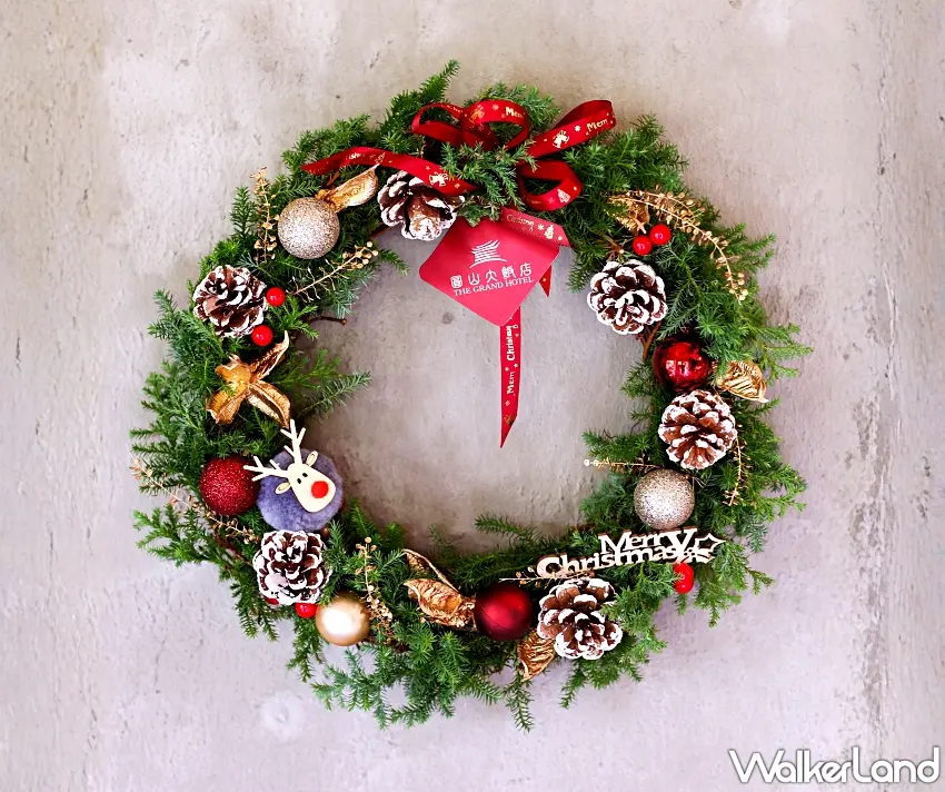 ▲聖誕花環DIY課程由法國CMA認證講師親自教學,運用經典色系打造節慶作品。