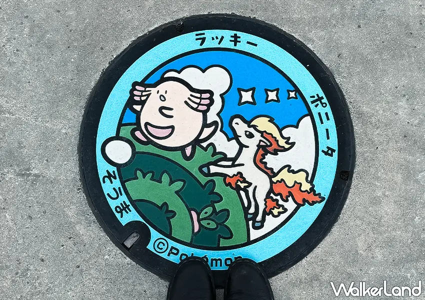 ▲寶可夢粉絲必去！日本吉利蛋公園 全攻略，福島景點推薦、寶可夢圓孔蓋一次看。