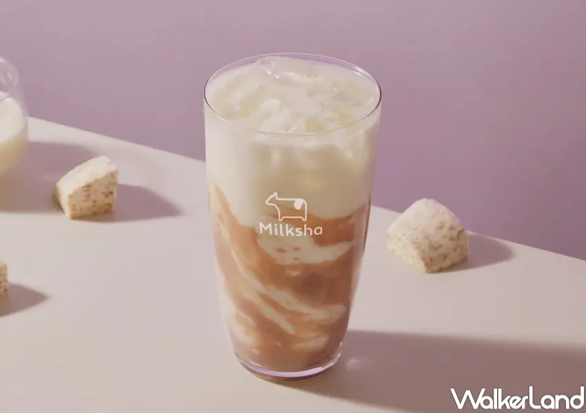 ▲芋頭鮮奶持續擔綱鎮店之寶，手工壓製綿密芋泥可吃到顆粒。