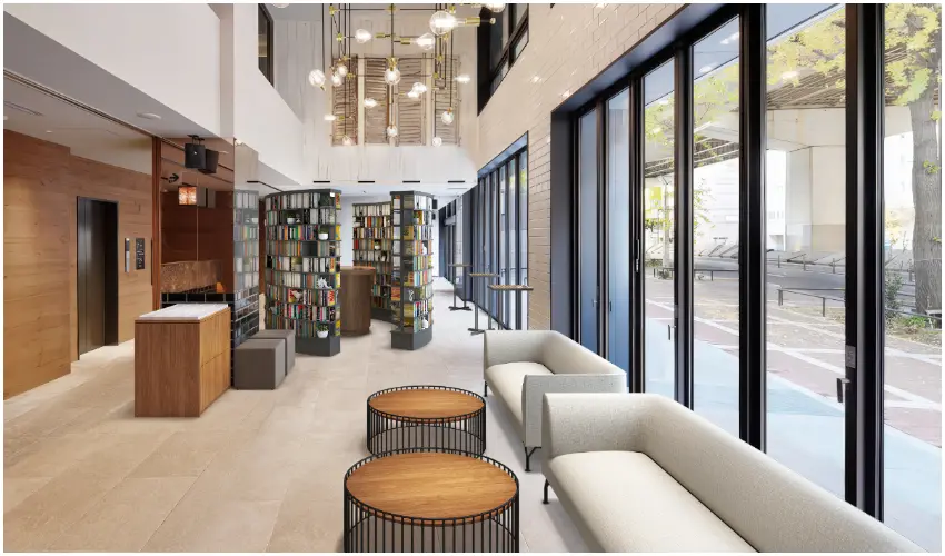 ▲最大的亮點莫過於「MANGA Library」漫畫圖書館，館內收藏約10,000冊漫畫作品。