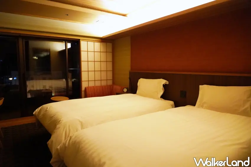 ▲「津山別邸」房間簡約舒適,有日式雅韻。(攝影:楊婷雅)