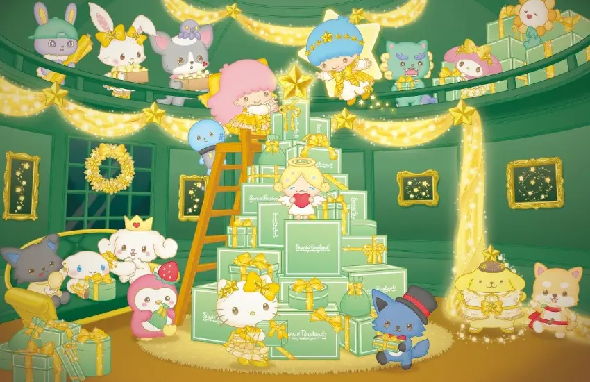 ▲在夢幻的燈飾中與他們合照,留下珍貴的聖誕回憶。