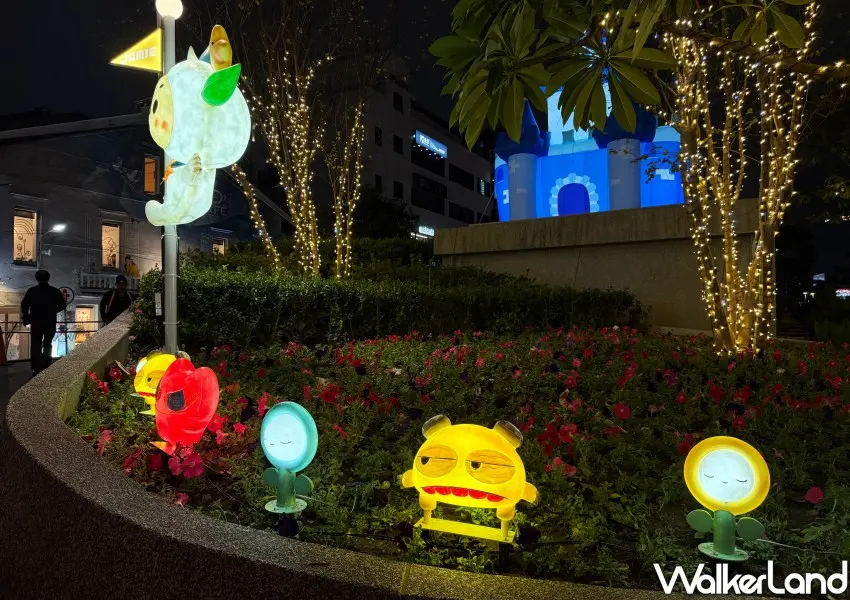 ▲心中山線型公園沿途有俏皮可愛的角色藏在草叢中。(攝影:編輯 鄭雅之)