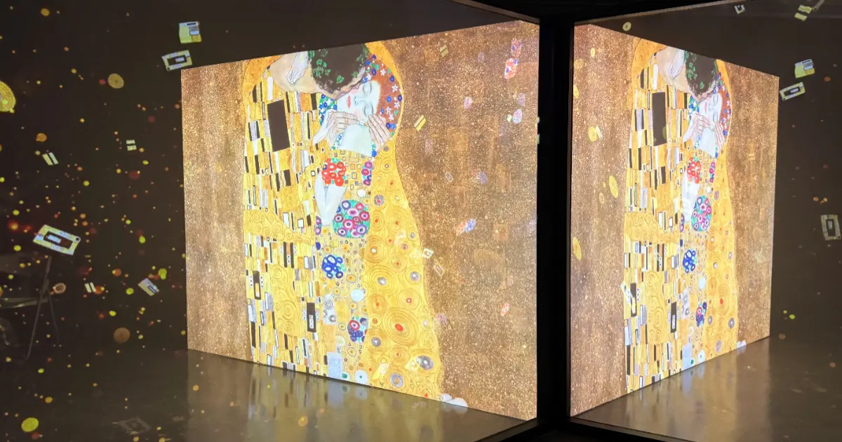 克林姆真跡來台北！維也納美景宮花繪展沈浸式克林姆展區，克林姆周邊音樂盒必收。