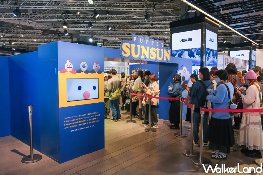 ▲帕比順順、朗萌綺盟、瑪芬角落，三組角色在三創集結。（攝影：張人尹）