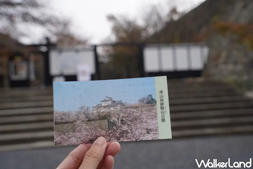 ▲津山城門票。(攝影:楊婷雅)