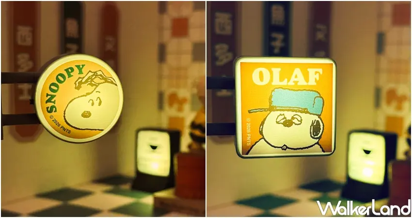 ▲史努比花生飲茶快閃店 推出港味吊飾與霓虹燈主題小物。