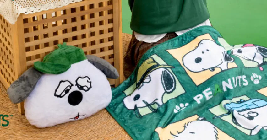 史努比控搶！麥味登Ｘ史努比推新聯名，歐拉夫抱枕毯、史努比鬆餅堡欠買。