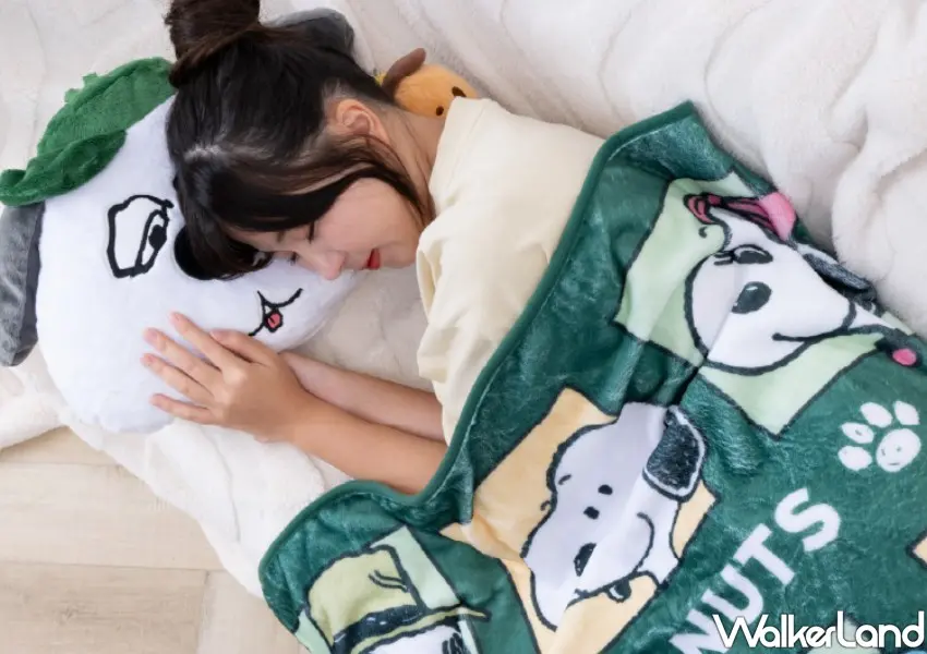 ▲麥味登Ｘ史努比第二波聯名，聯名最大亮點就是玩偶抱枕毯系列。