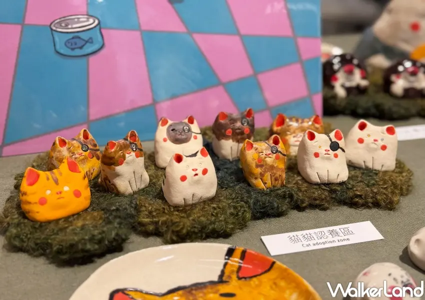 ▲2025台北插畫藝術節!松菸貓咪插畫節超過100攤連逛3天,貓咪刺繡明信片、似顏繪體驗。(攝影:鄭亦庭)