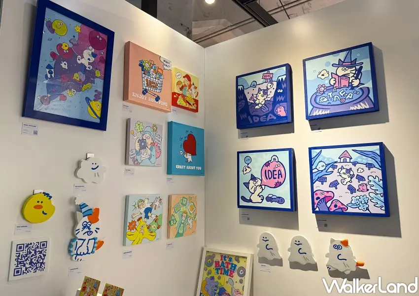 ▲2025台北插畫藝術節!松菸貓咪插畫節超過100攤連逛3天。(攝影:鄭亦庭)