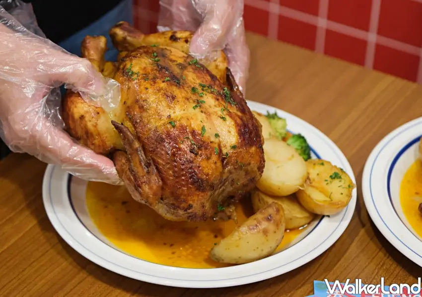 ▲gros bec 法式烤雞建議直接點整隻烤雞,享受手扒雞的快感。(攝影:編輯 鄭雅之)