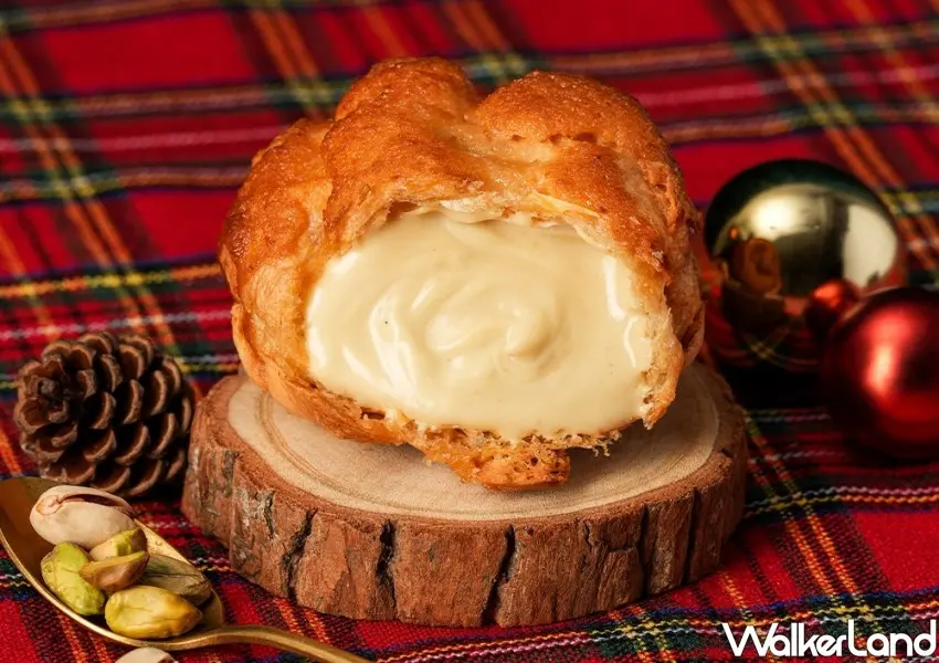 ▲beard papa’s將今年最夯人氣王「開心果泡芙」強勢回歸,則以義大利開心果製成。