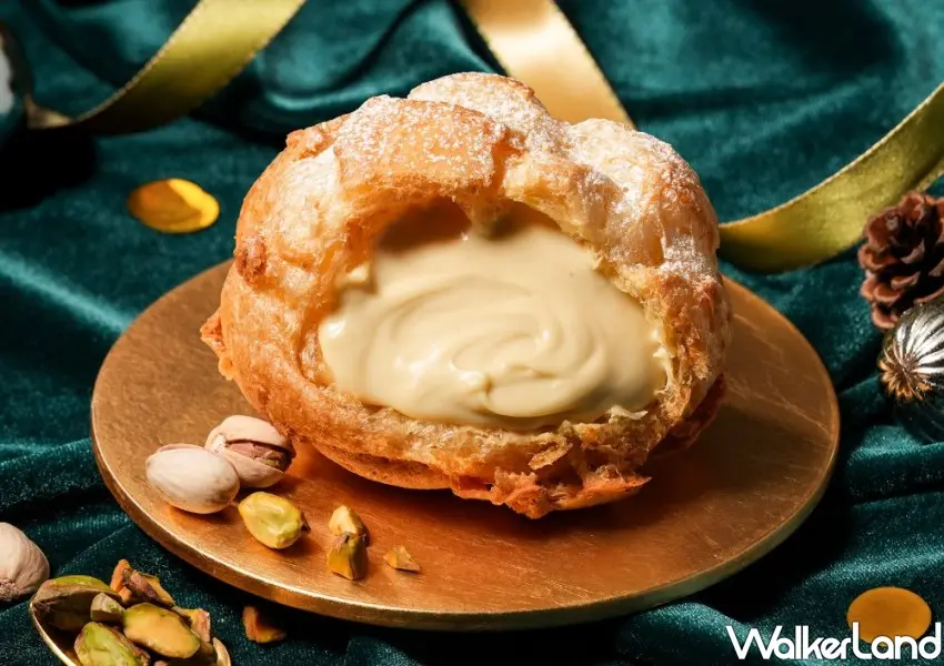 ▲beard papa’s十二月限定口味「開心果泡芙」於限定門市中販售。
浮水印