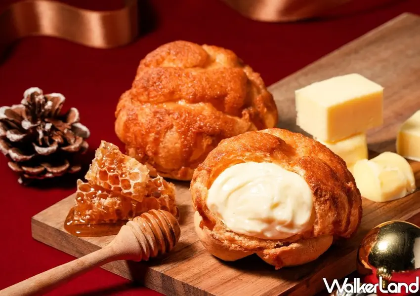 ▲beard papa’s十二月推出全新「蜂蜜奶油派皮」。