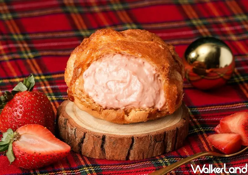 ▲beard papa’s經典人氣款「草莓泡芙」也在歲末年終之際強勢回歸。