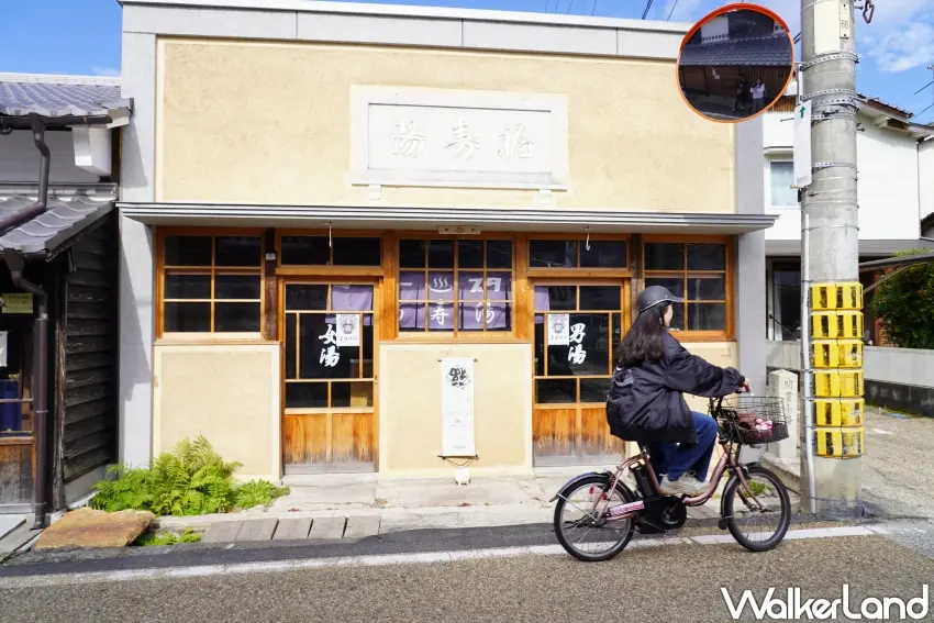 ▲騎單車，最能貼近津山的日常風景。（攝影：楊婷雅）