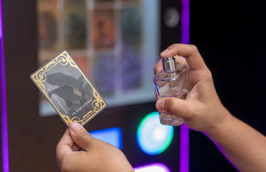 ▲▲這個冬天，不妨漫步走進香氛花園，沉浸在溫暖燈影與迷人香氣之間，任由節慶光景勾勒出一幅專屬的聖誕記憶。