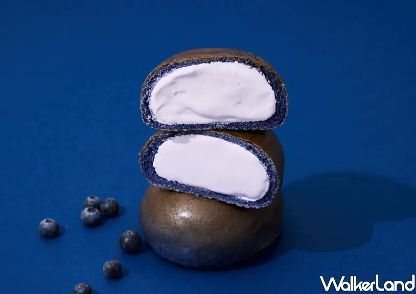 ▲延世大學「藍莓優格風味生乳包」酸甜的藍莓優格風味讓整體變得更清爽。