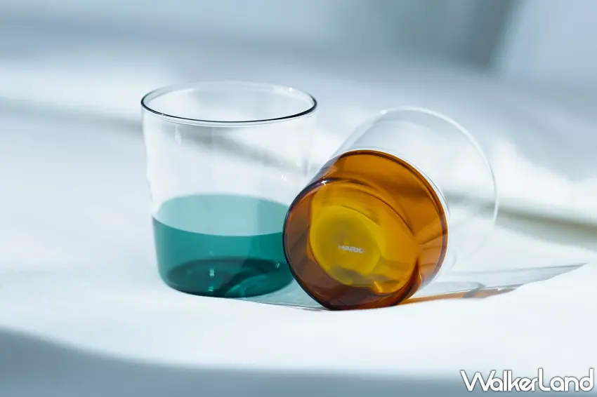 ▲自日本的 「HARIO 琥珀玻璃壺與半影玻璃杯」