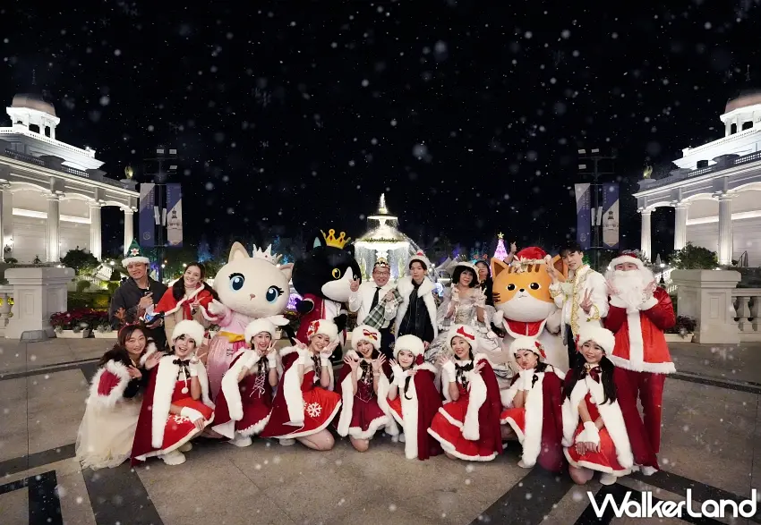 ▲佐登妮絲集團副董事長陳政治親臨聖誕派對現場,與民眾在雪景中熱情互動,將節慶歡樂氣氛推向高潮