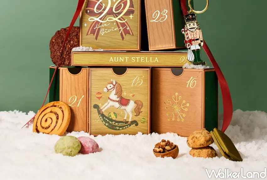 ▲Aunt Stella禮盒中也精選了多款季節限定手工餅乾,包含帶著莓果香的草莓核桃捲心餅乾等。