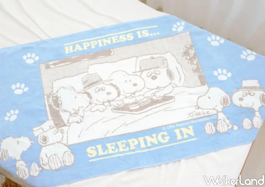 ▲7-11兄弟聚會大浴巾，洗完澡包著SNOOPY最療癒。