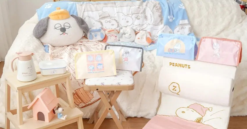 7-11史努比抽抽樂來了！7款史努比周邊隨機抽，奧拉夫抱枕毯 史努比折疊靠墊超萌。