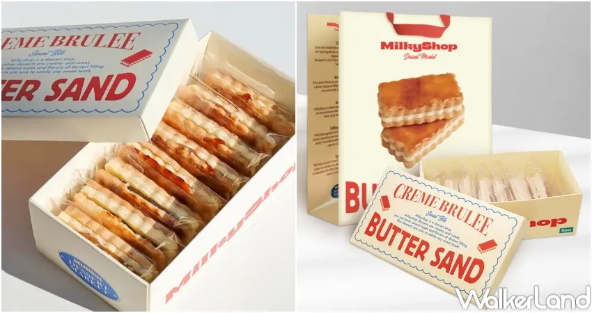 ▲▲MilkyShop焦糖奶油夾心餅」的獨特魅力在於酥脆餅乾搭配鹹奶油與焦糖的甜鹹不膩口感。