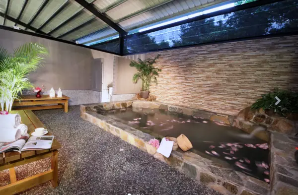 ▲宜蘭礁溪溫泉平價湯屋:春水笈溫泉湯屋,家庭五人湯屋。