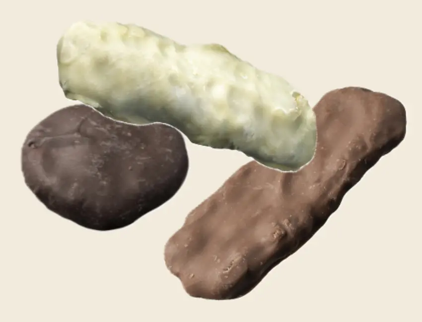 ▲京都抹茶的微苦與白巧克力的甜蜜完美融合，入口後抹茶香氣在口中綻放，彷彿置身茶道的寧靜氛圍。