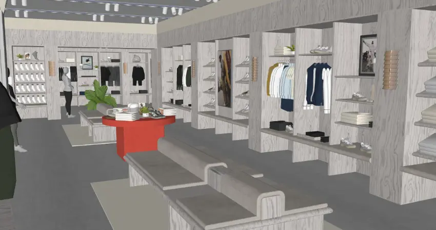 ▲三樓含有服飾和其他運動配飾。