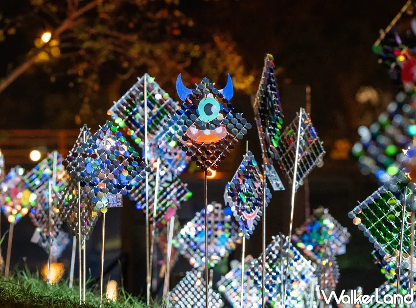 ▲都市藝術工作室與六家國小合作的《亮晶晶小怪獸》,是一隻喜歡收集光的可愛生物