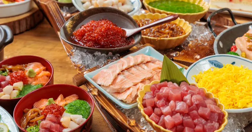 北海道海鮮吃到飽！大阪飯店buffet 大阪灣格蘭王子飯店 限時2個月，狂嗑鮭魚丼飯、現做起司。