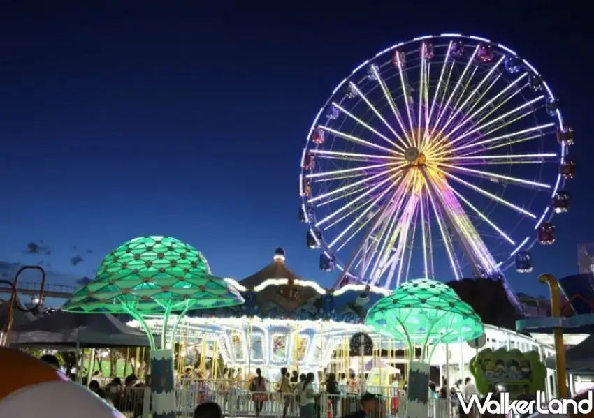 ▲出口音樂節首次搬到台北兒童新樂園舉辦。