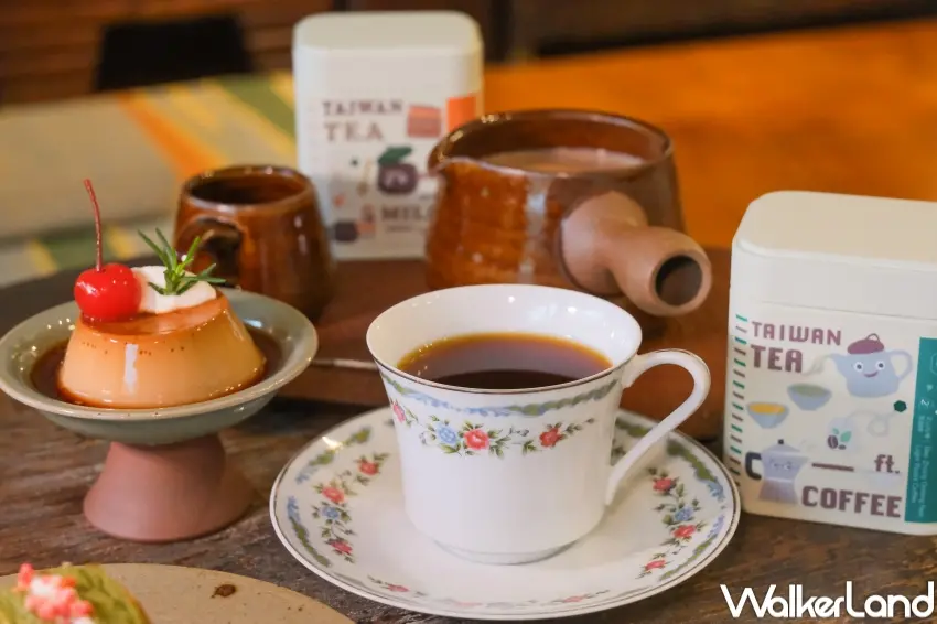 ▲薈福村茶的獨創茶咖啡，將咖啡的厚實與台灣茶的柔和完美融合。（攝影：張人尹）