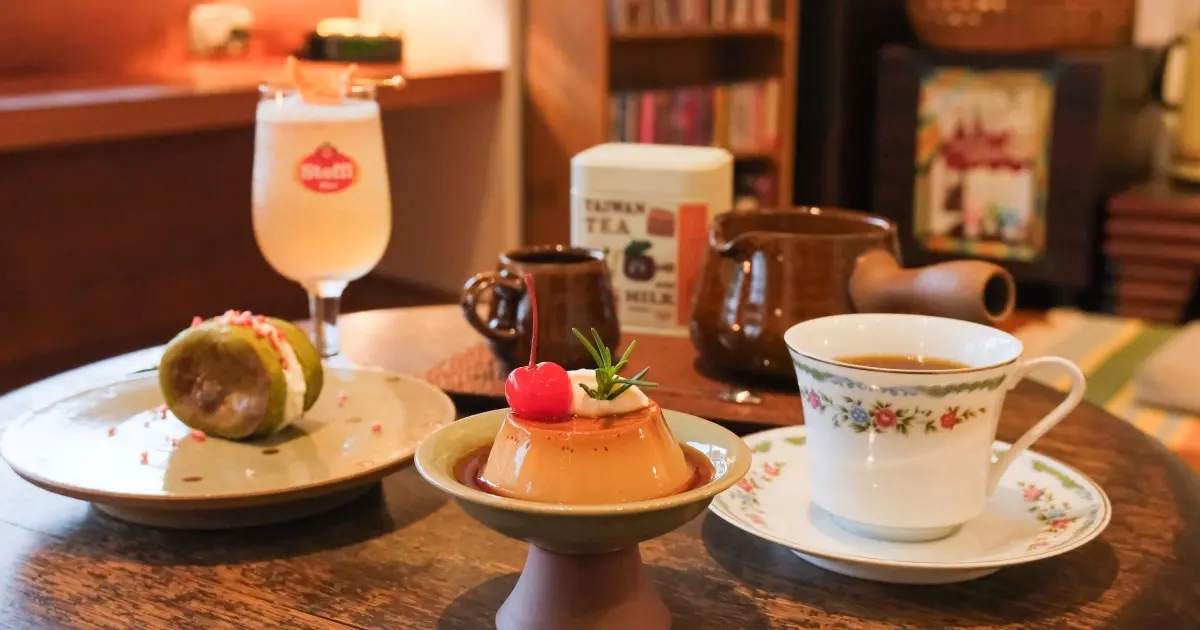 南港文青台灣茶館！薈福村茶人氣茶咖啡 東方美人布丁，南港下午茶最Chill推薦。
