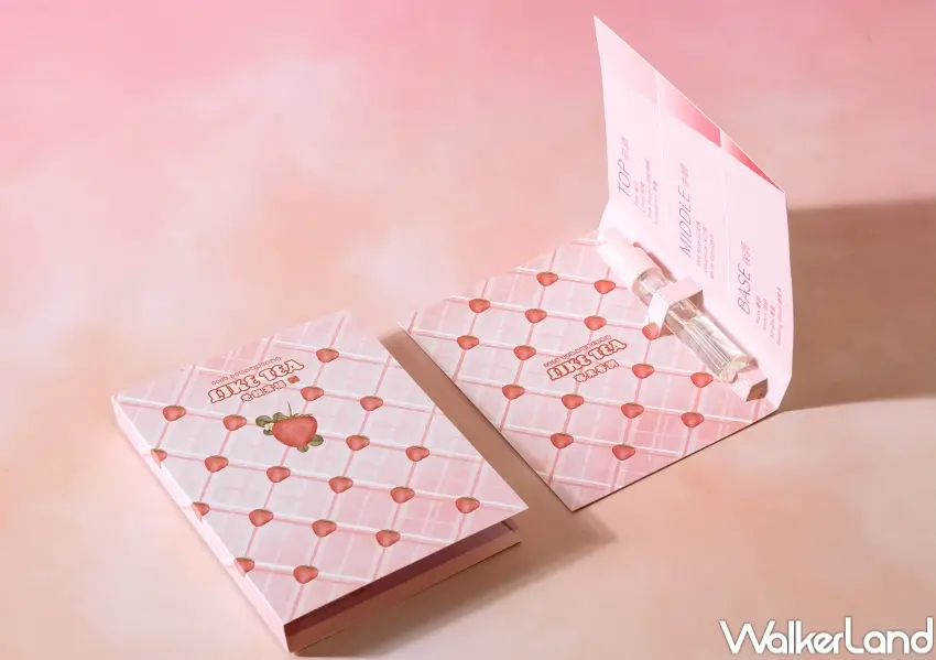 ▲粉絲購買草莓系列飲品即可獲得限定香水,冬日收藏首選。