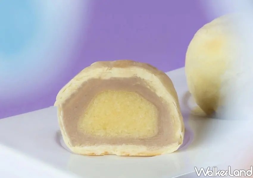 ▲食芋堂Ｘ老爺行旅禮盒，主打以層層酥皮包覆芋泥與綠豆沙，清甜又帶著手作香氣。