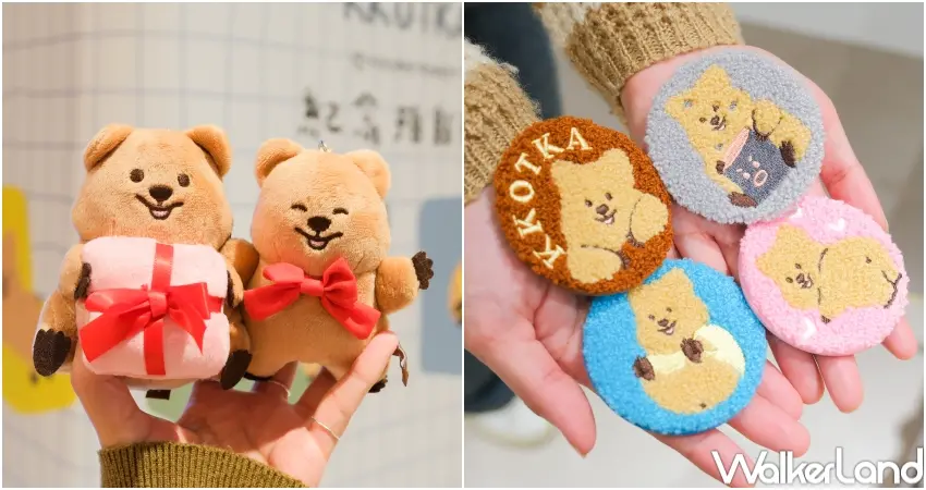 ▲勾卡KKOTKA快閃店集結多款玩偶與徽章別針,外型可愛又實用,成為交換禮物清單中的熱門選項。(攝影:張人尹)
