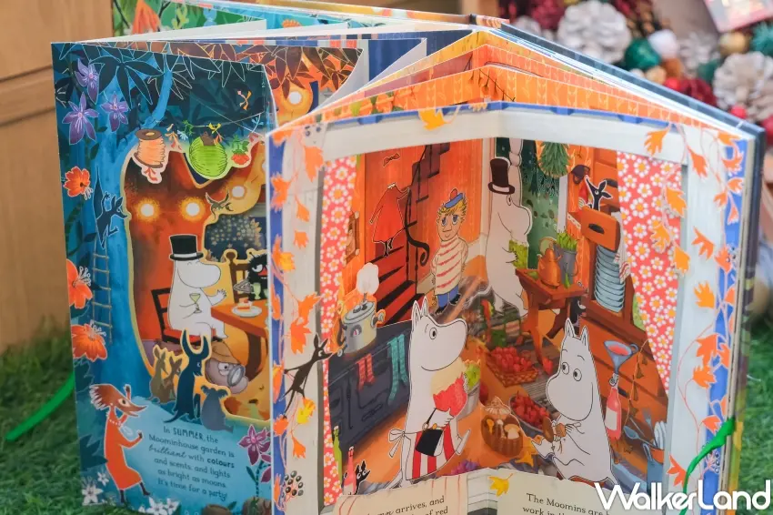 ▲博客來推出姆米之家立體書80週年限定版,細節場景適合作聖誕禮物(攝影:張人尹)