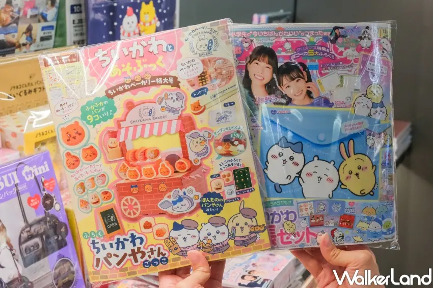 ▲博客來日雜附贈周邊推薦吉伊卡哇自動筆與手帳收納袋,粉絲必買(攝影:張人尹)