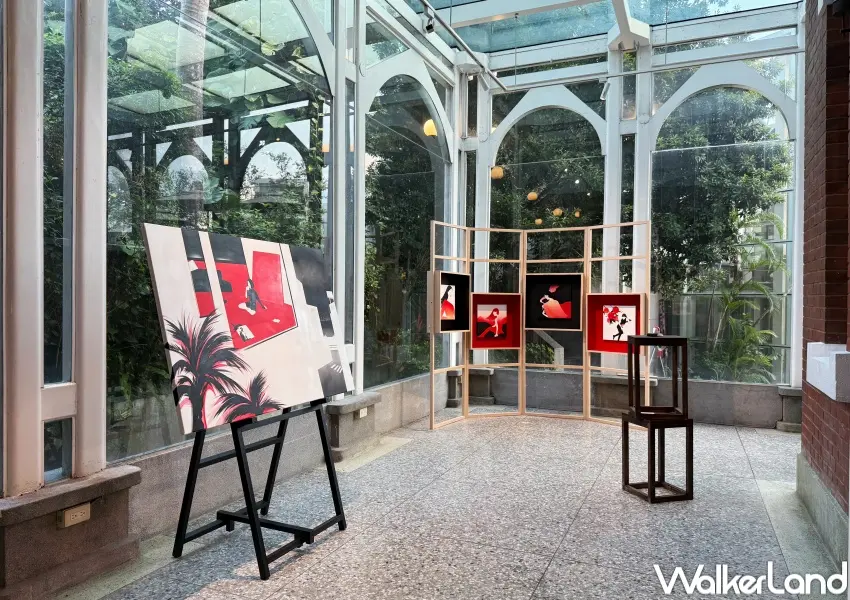 ▲圓山別邸BONi個展免門票參觀,即日起展出至明年1/4,摩登復古風藝術超好拍。(攝影:鄭亦庭)