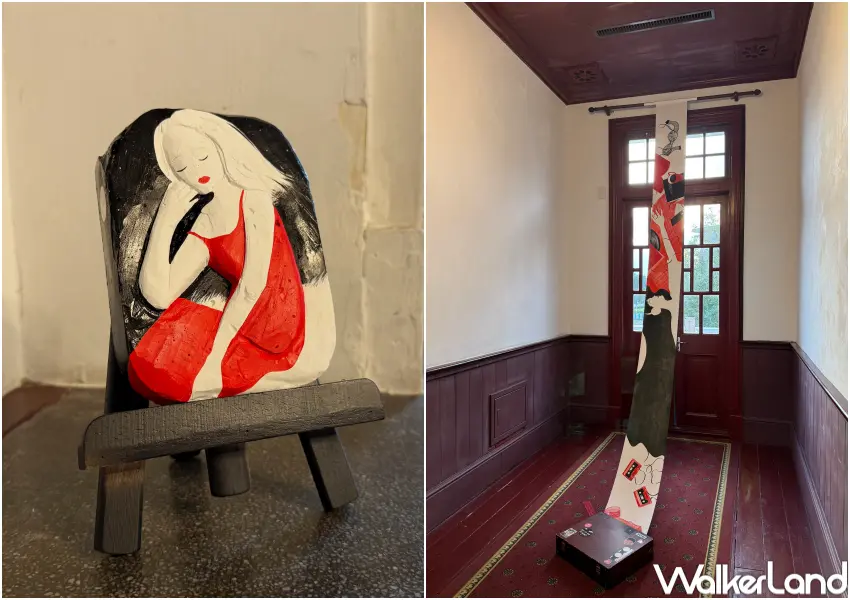 ▲本次BONi個展《遊 Asobi》在圓山別邸2層樓建築空間中展出。(攝影:鄭亦庭)